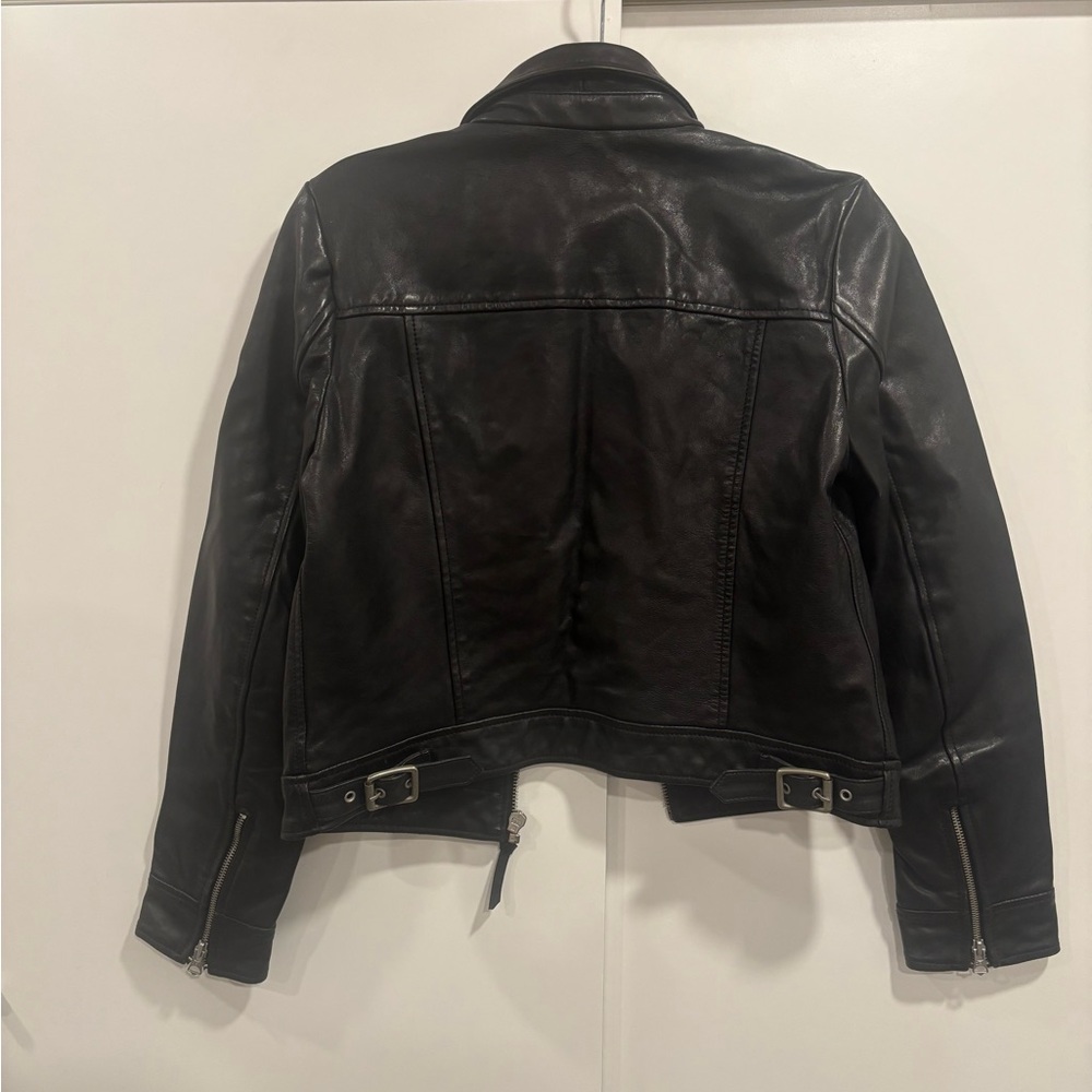 Superdry Women's Black Leather Jacket